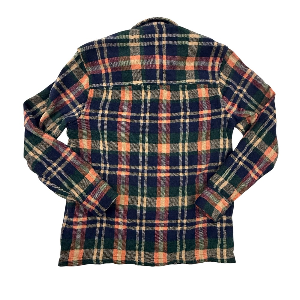 Zara Plaid Flannel Shirt Mens Small Multicolor Button Up Long Sleeve Pocket